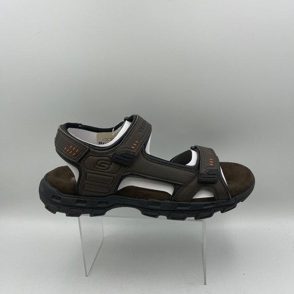 Skechers Men's 13 Louden Sandal Brown SN 64487 New Without Box - Picture 4 of 12